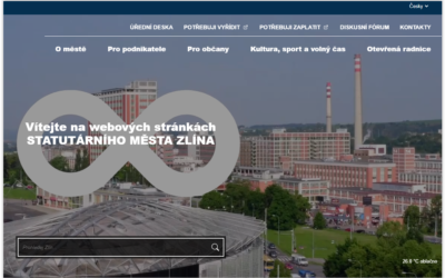 Hotovo: Město Zlín ma nový web, ušetří Vám čas